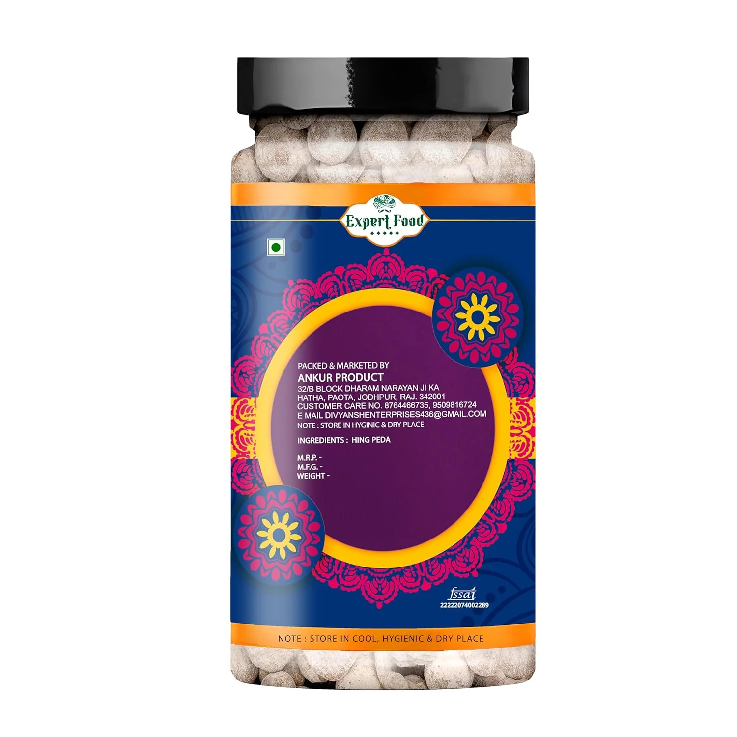 Hing Peda Mukhwas Hing Candy 200gm, | Digestive Candy Mouth Freshener | Jar Pack - Image 2