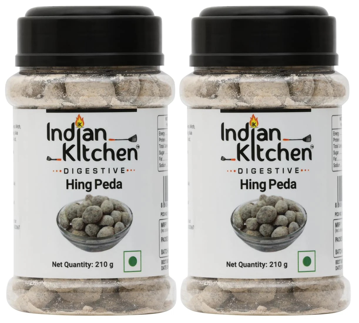 Indian Kitchen Hing Peda 420gm, (210gm *2) | Good For Digestion | Jar Pack