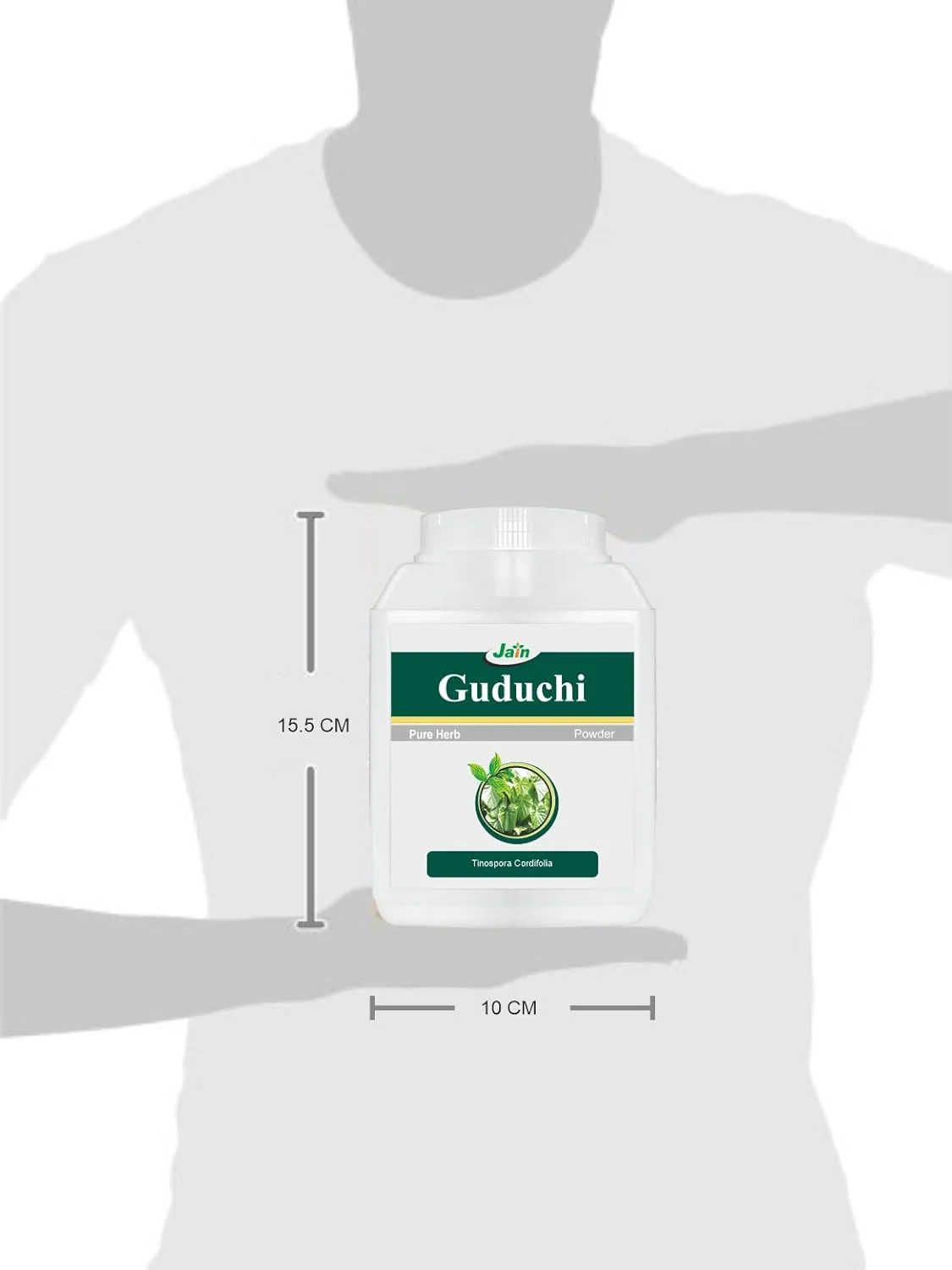 Jain Guduchi Stem Powder 100% Pure, Vegan & Paraben Free, Strengthens The Tissues, Bolsters Immunity & Promotes Vitality | 400gm 0.8lbs - Image 4