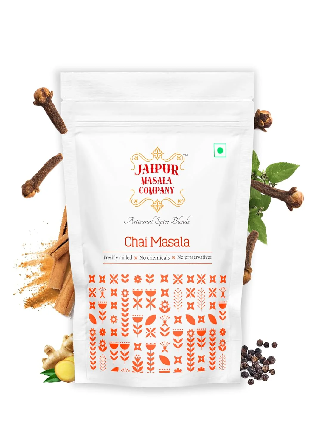 Jaipur Masala Company Chai Masala - 100gm, 3.5 Ounce | 100% Natural 9 Premium Spices For Kadak Masala Chai - India Tea Spice Mix | Tea Masala Powder - No Preservatives & Chemicals
