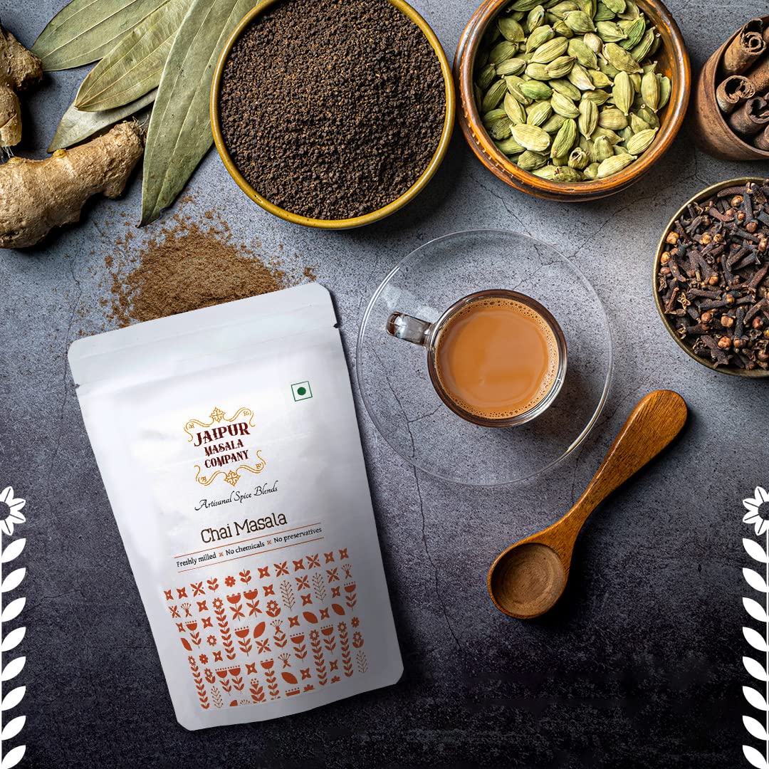 Jaipur Masala Company Chai Masala - 100gm, 3.5 Ounce | 100% Natural 9 Premium Spices For Kadak Masala Chai - India Tea Spice Mix | Tea Masala Powder - No Preservatives & Chemicals - Image 5