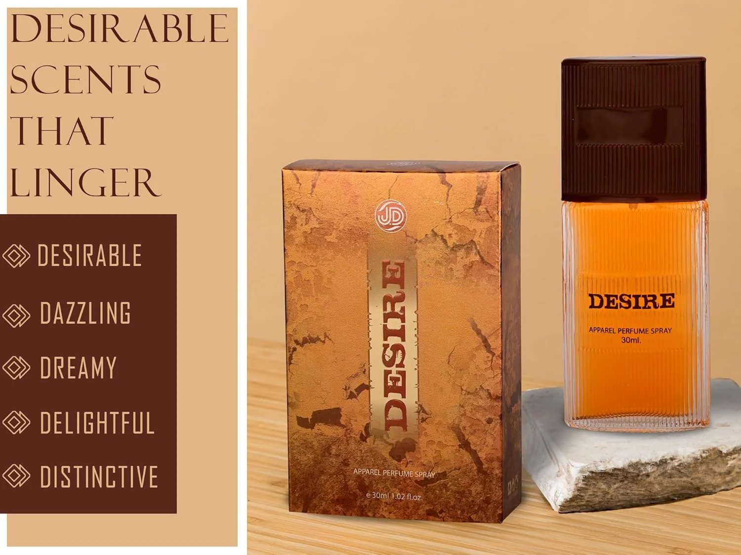 JD International Desire Unisex Perfume - Captivating Pack Of 2 X 30ml, 1.02 Fl.oz Each Fragrance | Long Lasting Scent For All Day Elegance | Perfect Unisex Fragrance For Men And Women - Image 5