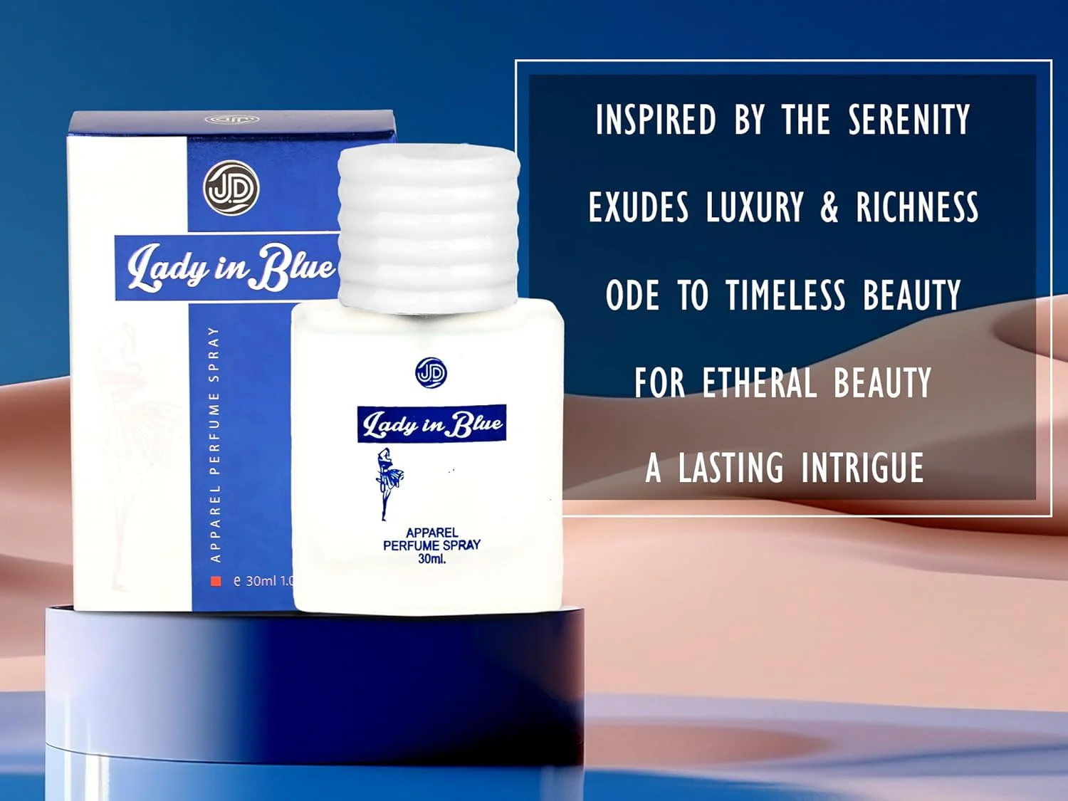 JD International Lady In Blue Apparel Perfume For Women With Long Lasting Fragrance - 30ml, 1.02 Fl.oz. | Perfume For Women - Image 4
