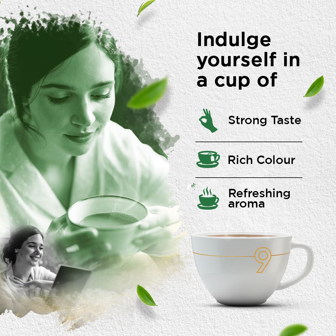 Jivraj 9 CTC Tea Leaf - 1 Kg, 35.2 Ounce | Crush-Tear-Curl Tea Leaf Process - Premium Assam Tea Leaves | High Caffeine, Gluten Free - Image 3