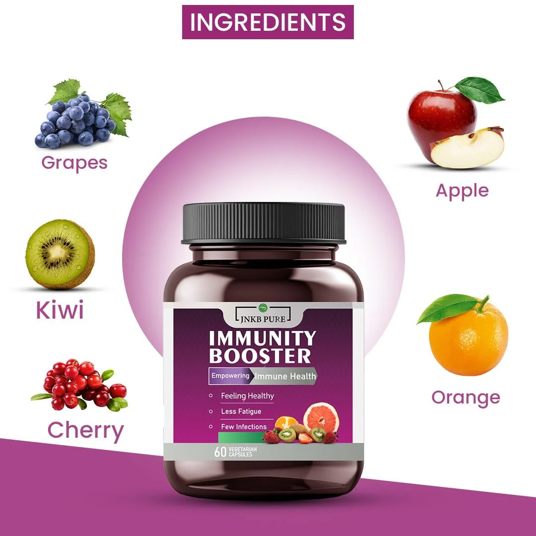 Jnkb Immunity Booster Capsules For Men & Women, Natural Giloy & Haldi Contents Formula For Stronger Immunity & Overall Wellness | 60 Capsules 100gm 0.2lbs - Image 4