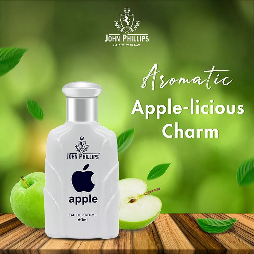 John Phillips Apple 60ml 2 Fl.oz. & Black 50ml 1.6 Fl.oz. Eau De Parfum Long Lasting Unisex Fragrance | Combo Of 2 - Image 3