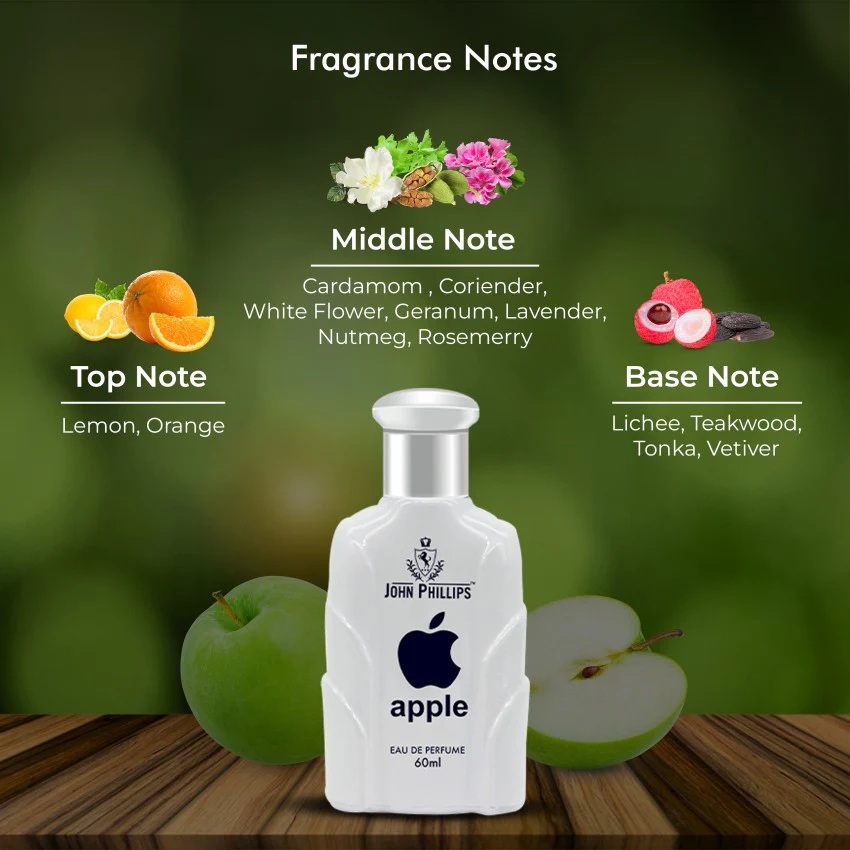 John Phillips Apple Eau De Perfume 60ml 2 Fl.oz. & Frozen Eau De Perfume 100ml 3.4 Fl.oz. For Men & Women | Combo Of 2 - Image 3