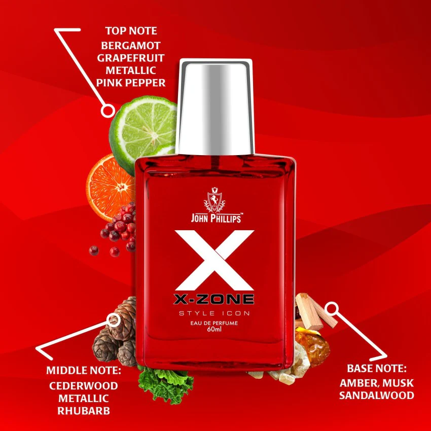 John Phillips Attarful + First Love +  X X-zone Eau De Parfum 60ml 2 Fl.oz. Each Pack Of 3 For Men & Women - Image 2