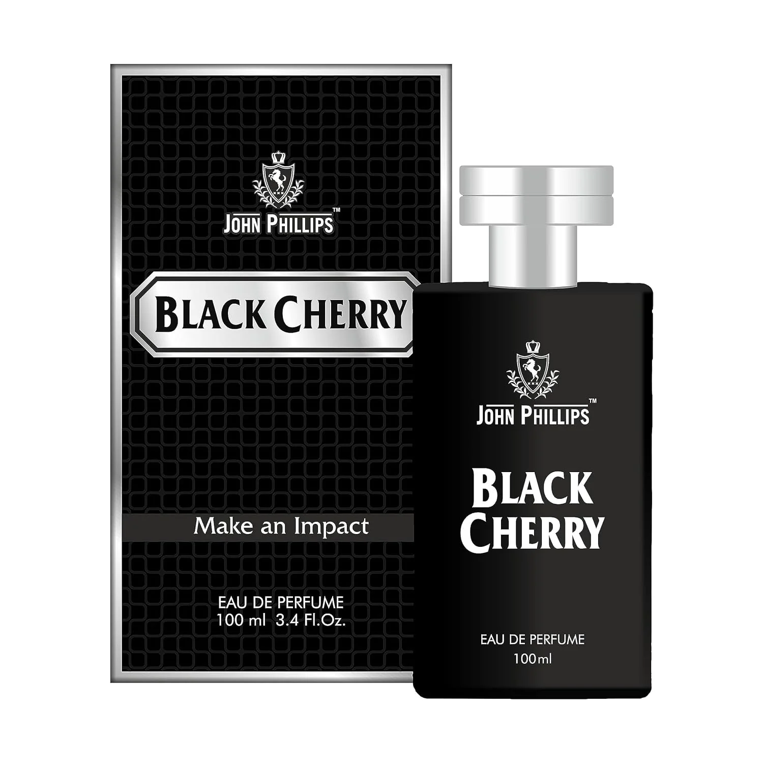John Phillips  Black Cherry Eau De Perfume 100ml 3.4 Fl.oz. & Manget Eau De Perfume 60ml 2 Fl.oz. | For Men Combo Of 2 - Image 2