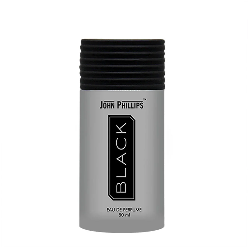 John Phillips Black Long Lasting Eau De Parfum  50ml 1.6 Fl.oz. Citrusy & Musky | French Perfume Ideal For Men - Image 2