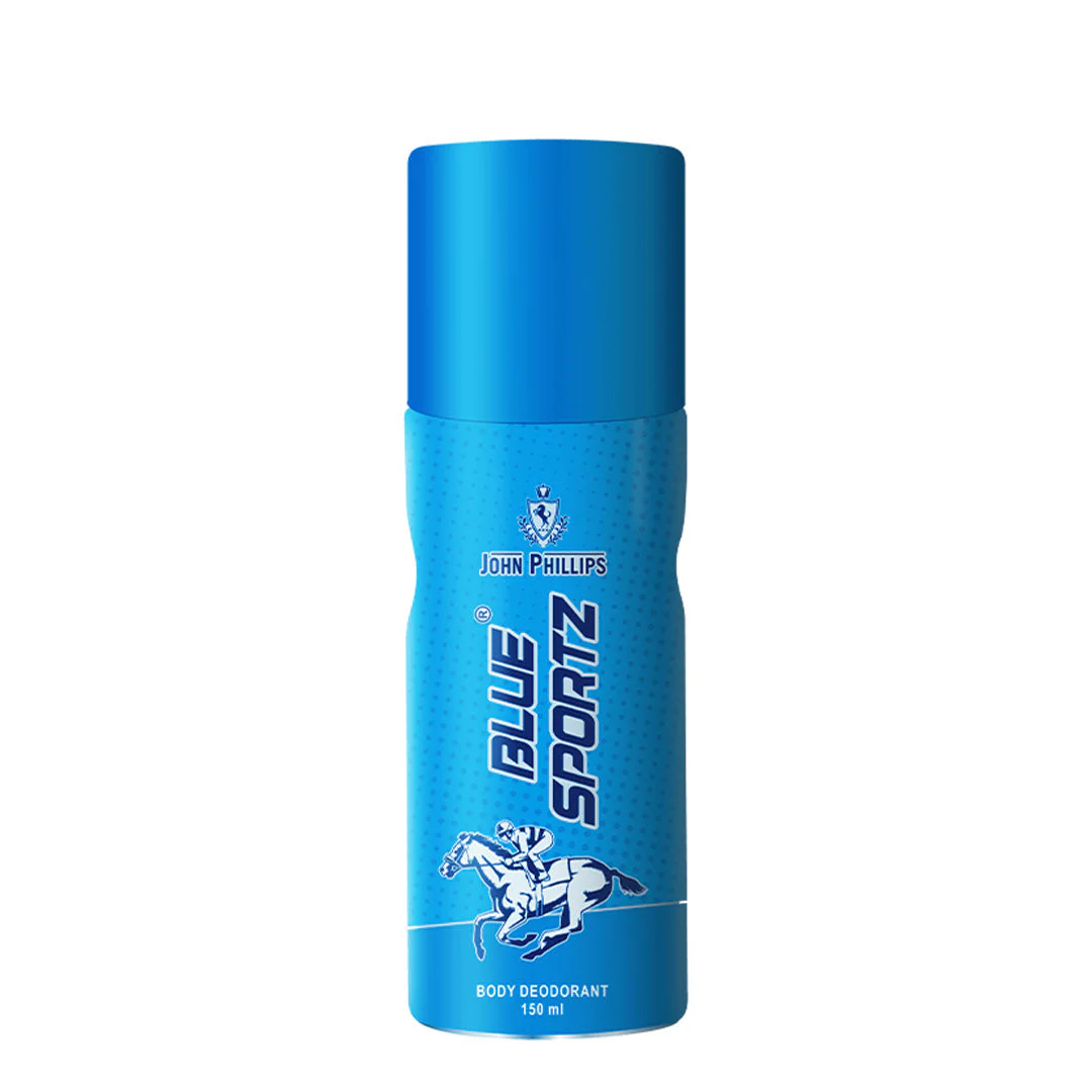John Phillips Blue Sportz 150ml 5 Fl.oz. & Smog Classic 120ml 4 Fl.oz. No Gas Deodrant For Men - Image 4