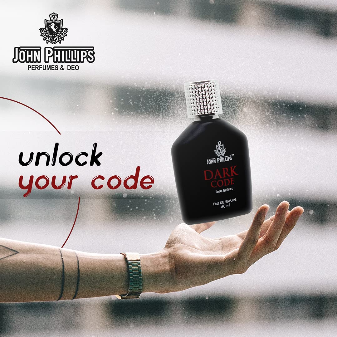 John Phillips Dark Code 100ml 3.4 Fl.oz. & Titanic Eau De Perfumes 60ml 2 Fl.oz. | Combo Of 2 | For Unisex - Image 2