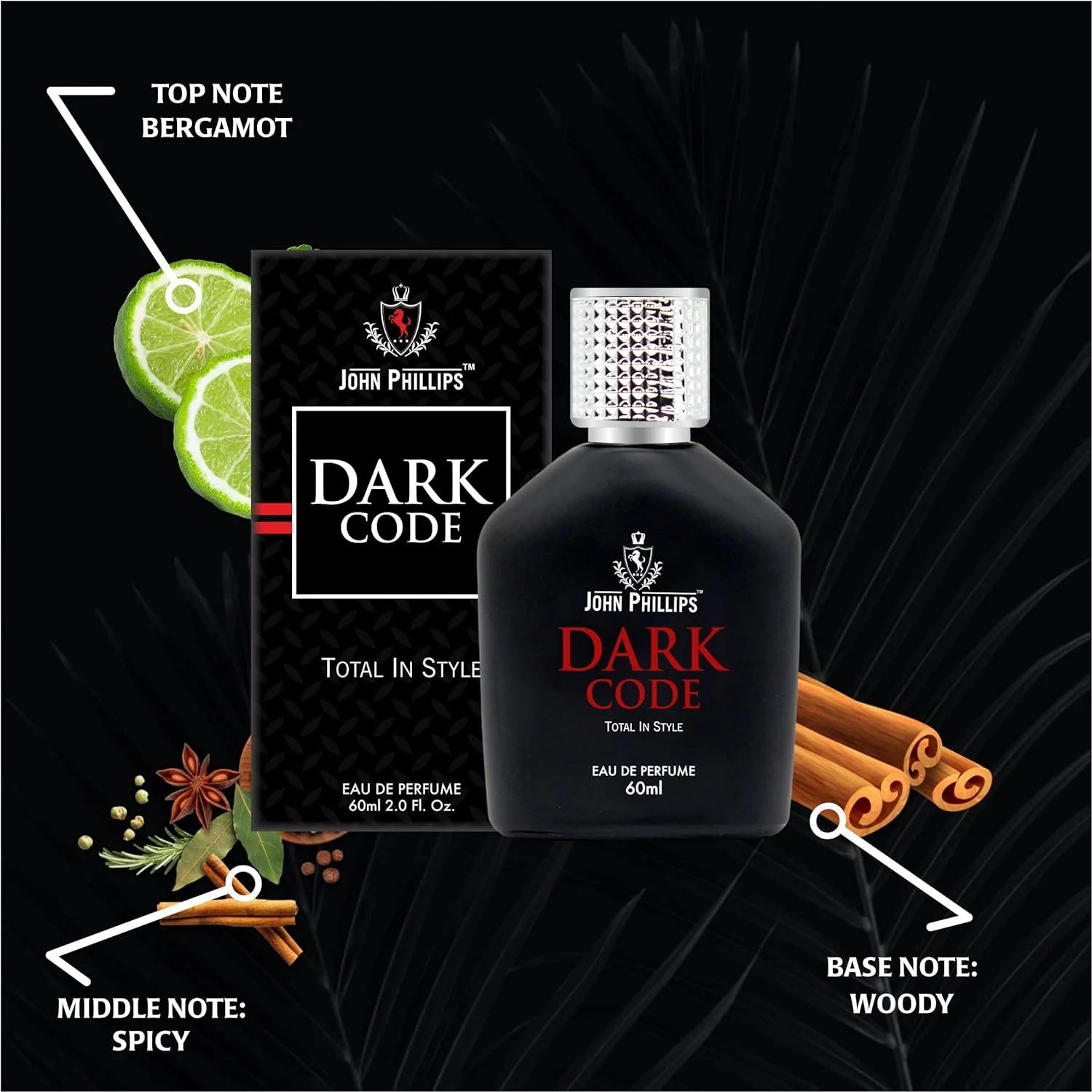 John Phillips  Dark Code 60  Ml 2 Fl.oz.  & London Dreams Eau De Perfume 100 Ml 3.4 Fl.oz.  | Combo Of 2 Fragrance For Men - Image 3