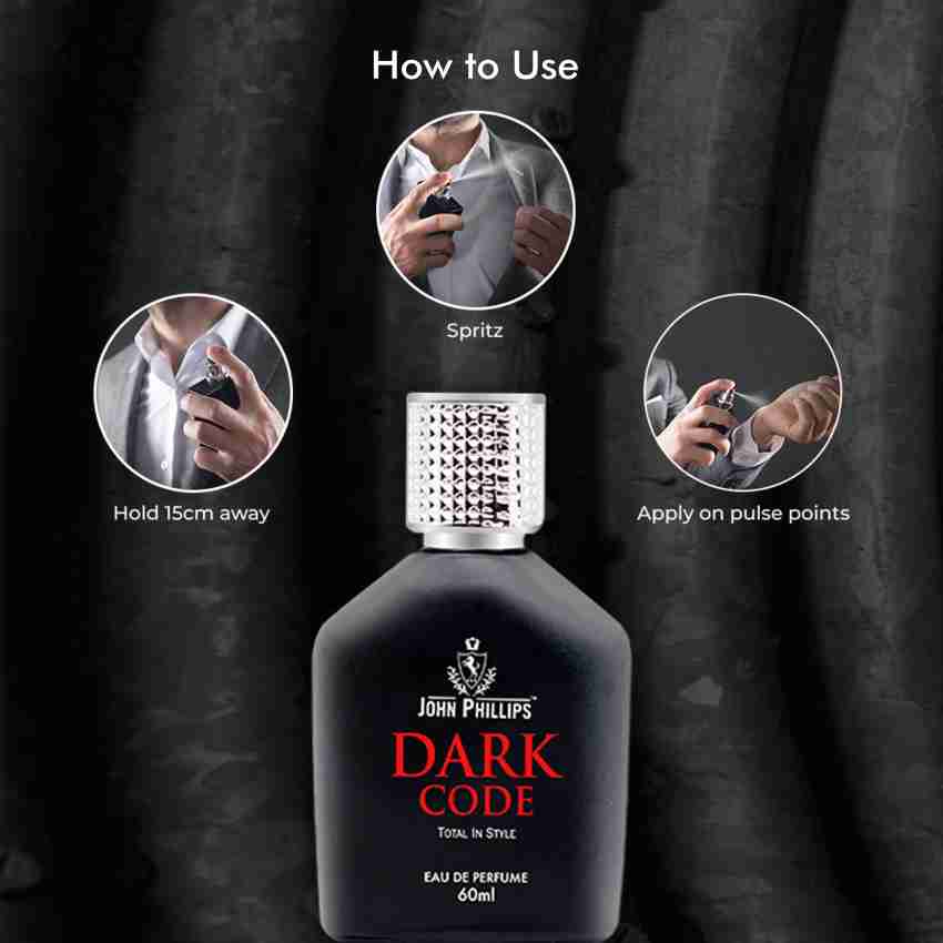 John Phillips Dark Code + First Love + Magic Rose Eau De Perfume 60ml 2 Fl.oz. Each Pack Of 3 For Unisex - Image 7