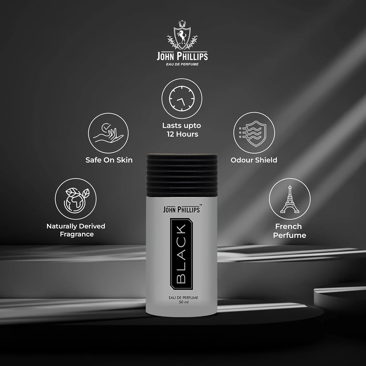 John Phillips Luxury Black + V2 + Wi-fi Eau De Parfum 50ml 1.6 Fl.oz. Each Pack Of 3 For Unisex | Perfect For Gifting - Image 8