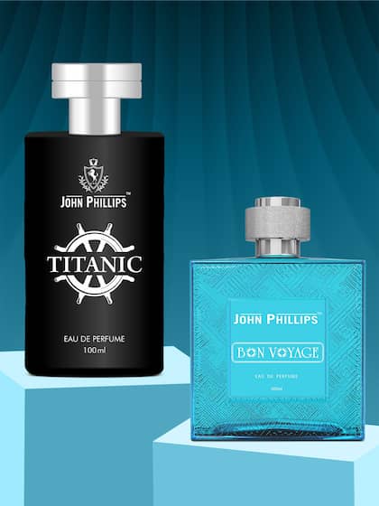 John Phillips Luxury Titanic & Bon Voyage Eau De Parfum 100ml 3.4 Fl.oz. Each Pack Of 2 | French Perfume Combo Gift Set For Men