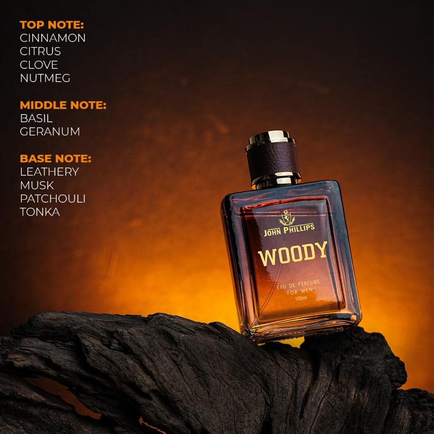 John Phillips Luxury Woody & Bon Voyage Eau De Parfum 100ml 3.4 Fl.oz. Each Pack Of 2 For Men - Image 5
