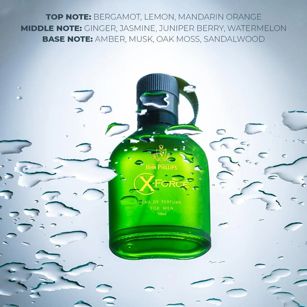 John Phillips Luxury X Force & Sparkle Eau De Perfume 100ml 3.4 Fl.oz. Each Pack Of 2 For Men - Image 2