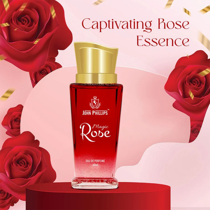 John Phillips Magic Rose Eau De Perfume 60ml 2 Fl.oz. & Marconi Eau De Perfume 100ml 3.4 Fl.oz. For Women Pack Of 2 - Image 2