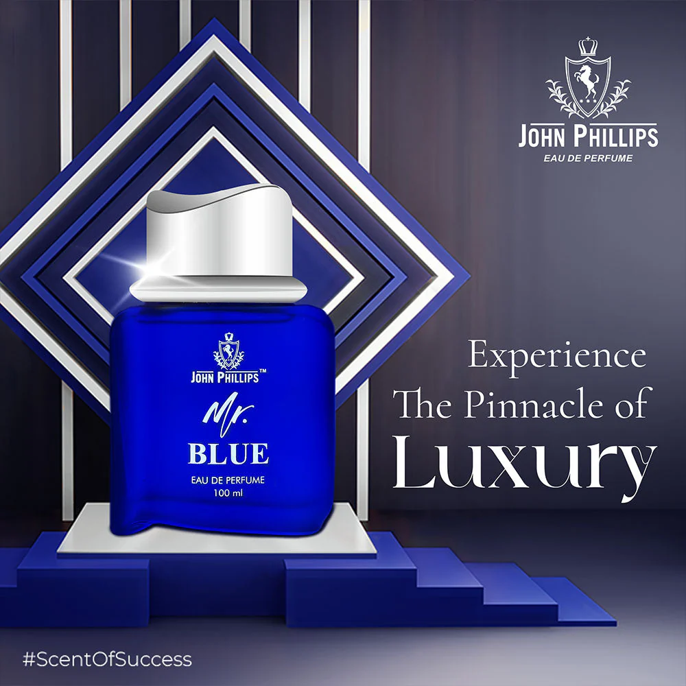 John Phillips Mr Blue 100 Ml 3.4 Fl.oz. & London In Style 60 Ml 2 Fl.oz. Combo Of 2 For Men | Perfect For Gifting - Image 2