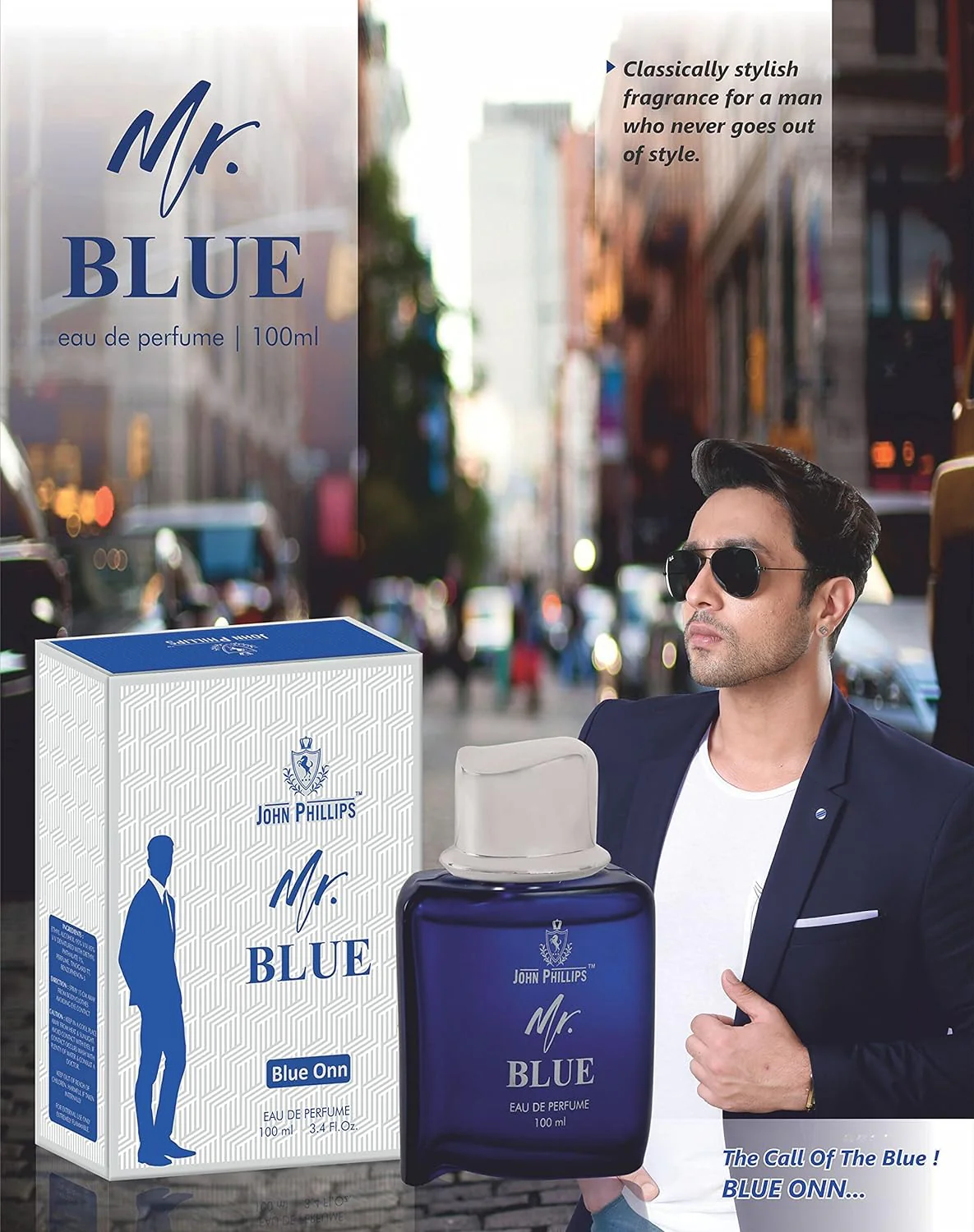 John Phillips Mr Blue- Blue Angel 100ml 3.4 Fl.oz. Each Pack Of 2 For Men & Women - Image 5
