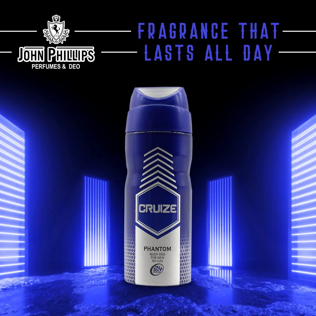 John Phillips Passport Eau De Parfum 100ml 3.4 Fl.oz. & Phantom No Gas Deodrant 150ml 5 Fl.oz. | Gift Set For Men - Image 3