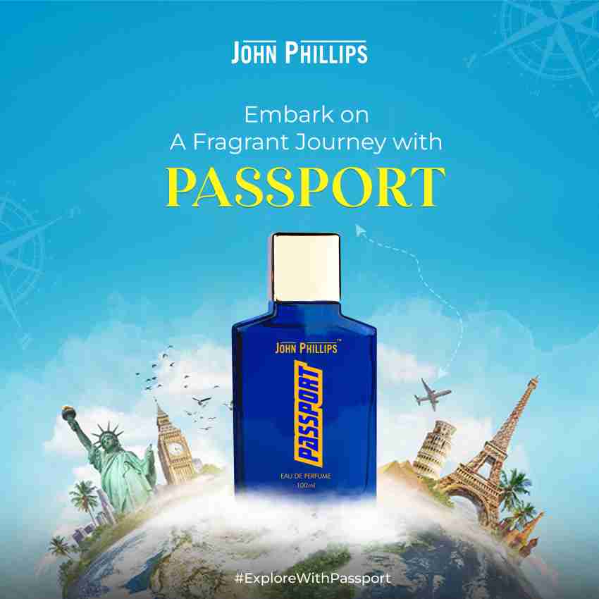 John Phillips Passport & Smog 100ml 3.4 Fl.oz. Each Pack Of 2 For Men Long Lasting Unique Fragrance - Image 2