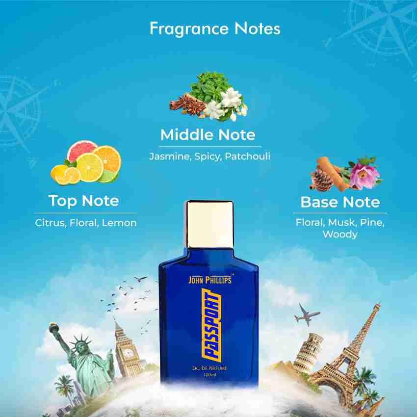 John Phillips Passport & Smog 100ml 3.4 Fl.oz. Each Pack Of 2 For Men Long Lasting Unique Fragrance - Image 3