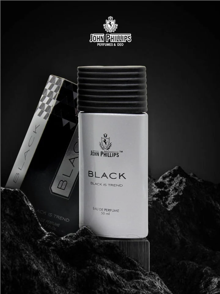 John Phillips Set Of 2 Black 50ml 1.6 Fl.oz. & Marconi Senorita Eau De Perfume 100ml 3.4 Fl.oz. For Men & Women - Image 2