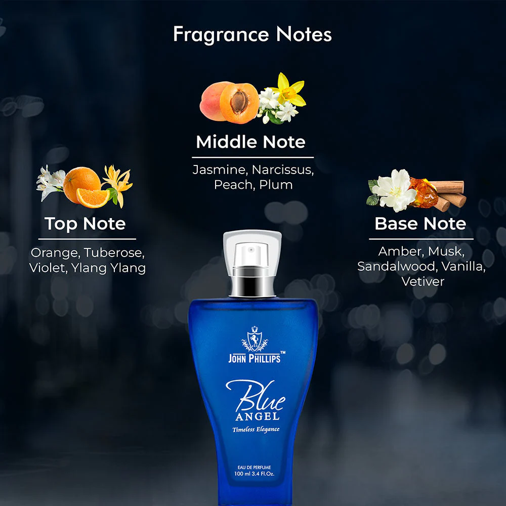 John Phillips Set Of 2 Blue Angel 100ml 3.4 Fl.oz. & Apple 60ml 2 Fl.oz. Long Lasting Eau De Parfum | For Men & Women - Image 5