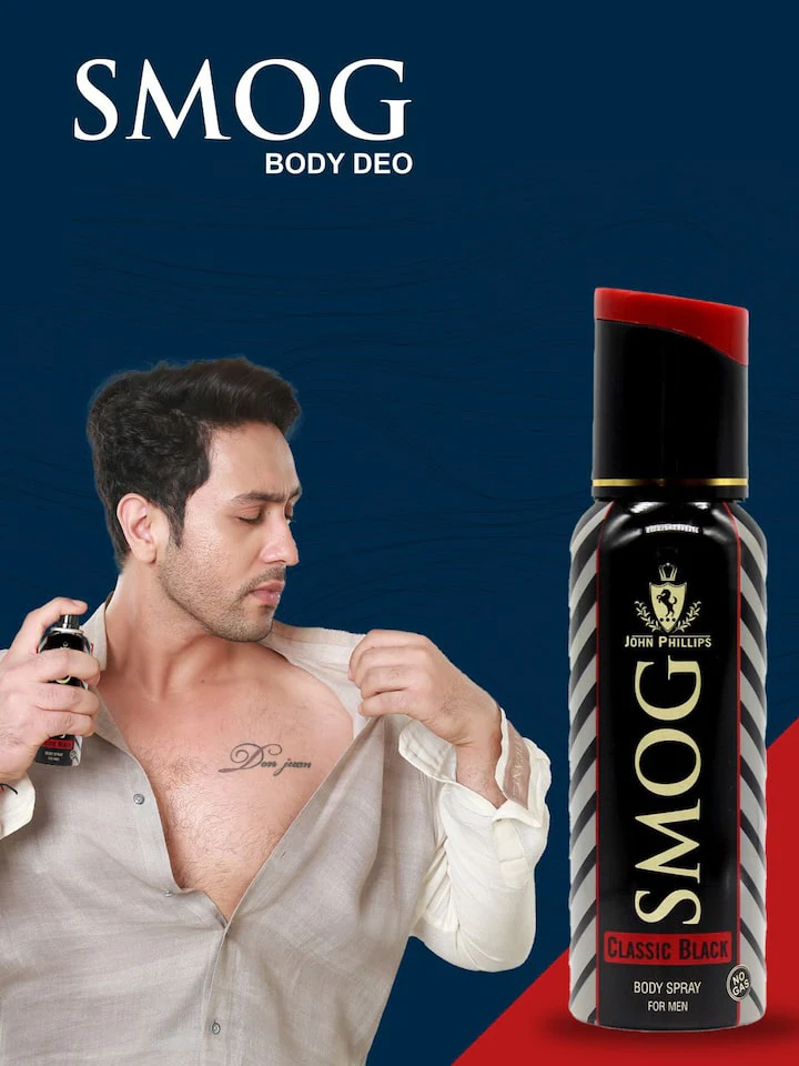 John Phillips Smog Classic Black No Gas Deodorant 120ml 4 Fl.oz. Each Pack Of 3 For Men | Perfect For Gifting - Image 2