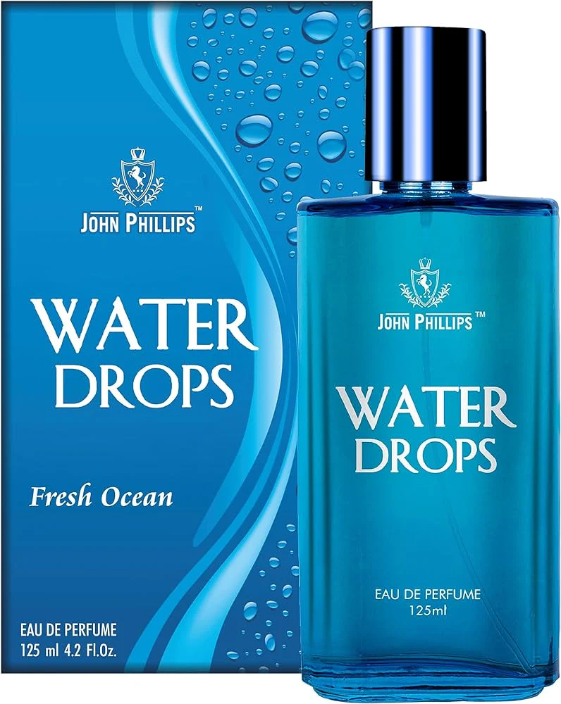 John Phillips Water Drops 125ml 4.2 Fl.oz. & Blue Sportz Eau De Parfum 100ml 3.4 Fl.oz. | French Perfume Combo Gift Set Of 2 For Men - Image 2