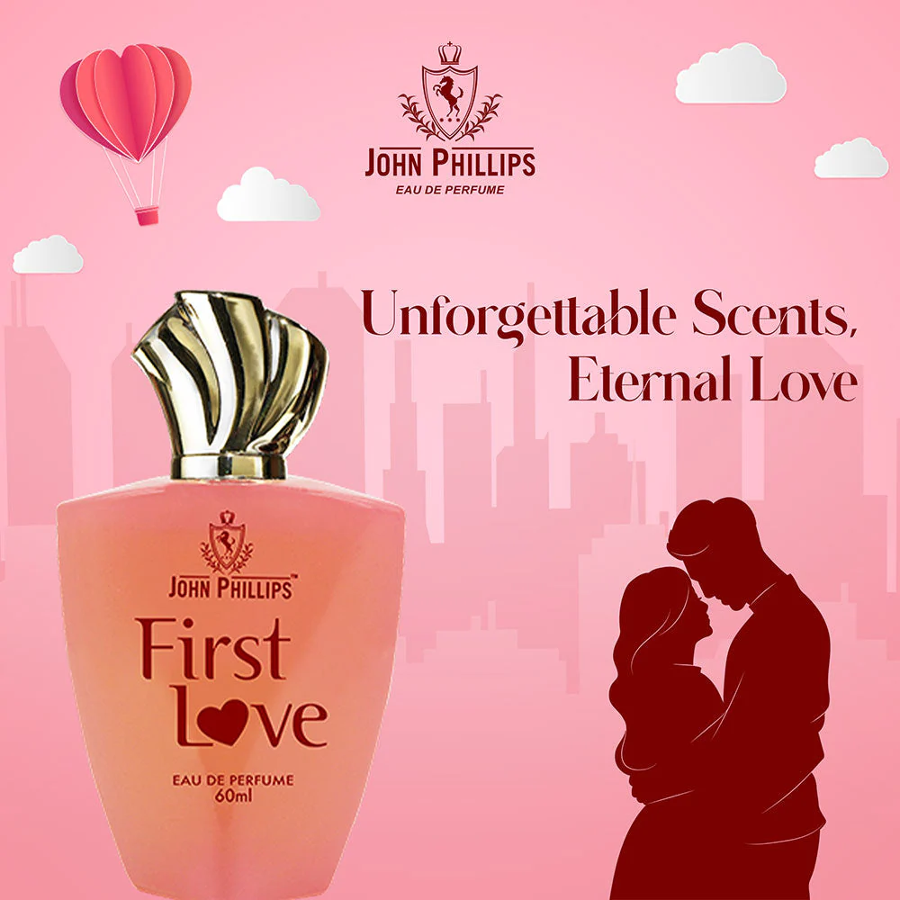 John Phillips Women First Love Occasional Outing & Party Wear Eau De French Perfume 60ml 2 Fl.oz. | Valentine's Gift - Image 3