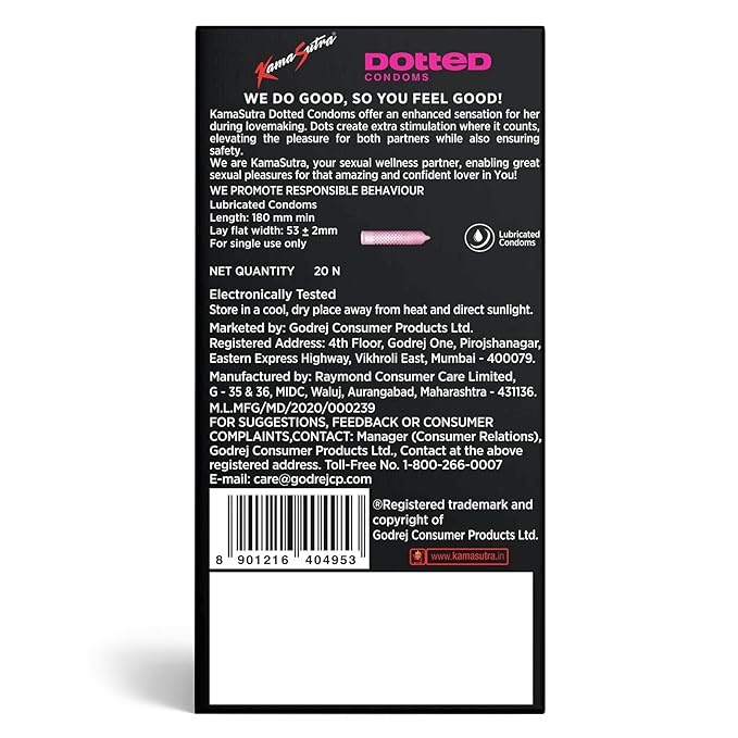 KamaSutra Dotted Condoms for Men - 20 Count - Image 3