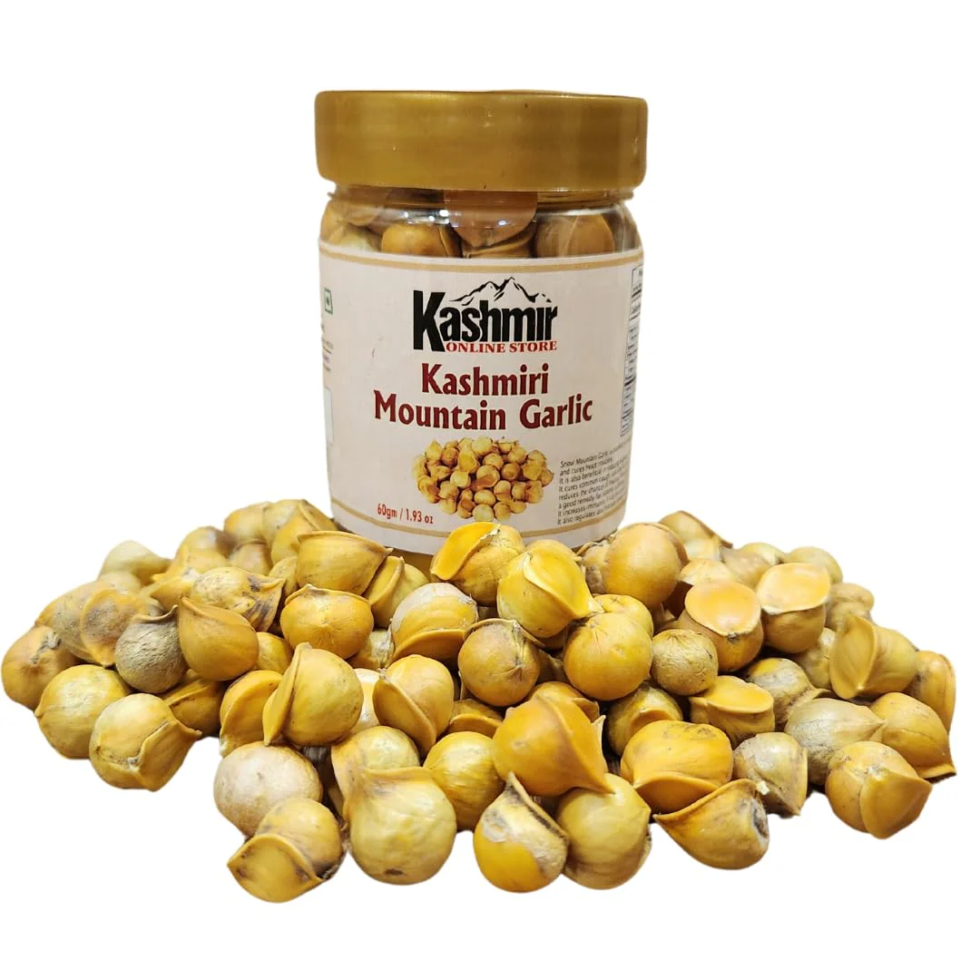 Kashmir Online Store 100% Organic & Natural Kashmiri Garlic Snow Mountain Garlic Most Beneficial For High Blood Pressure Patient | 60gm 0.1lbs - Image 3