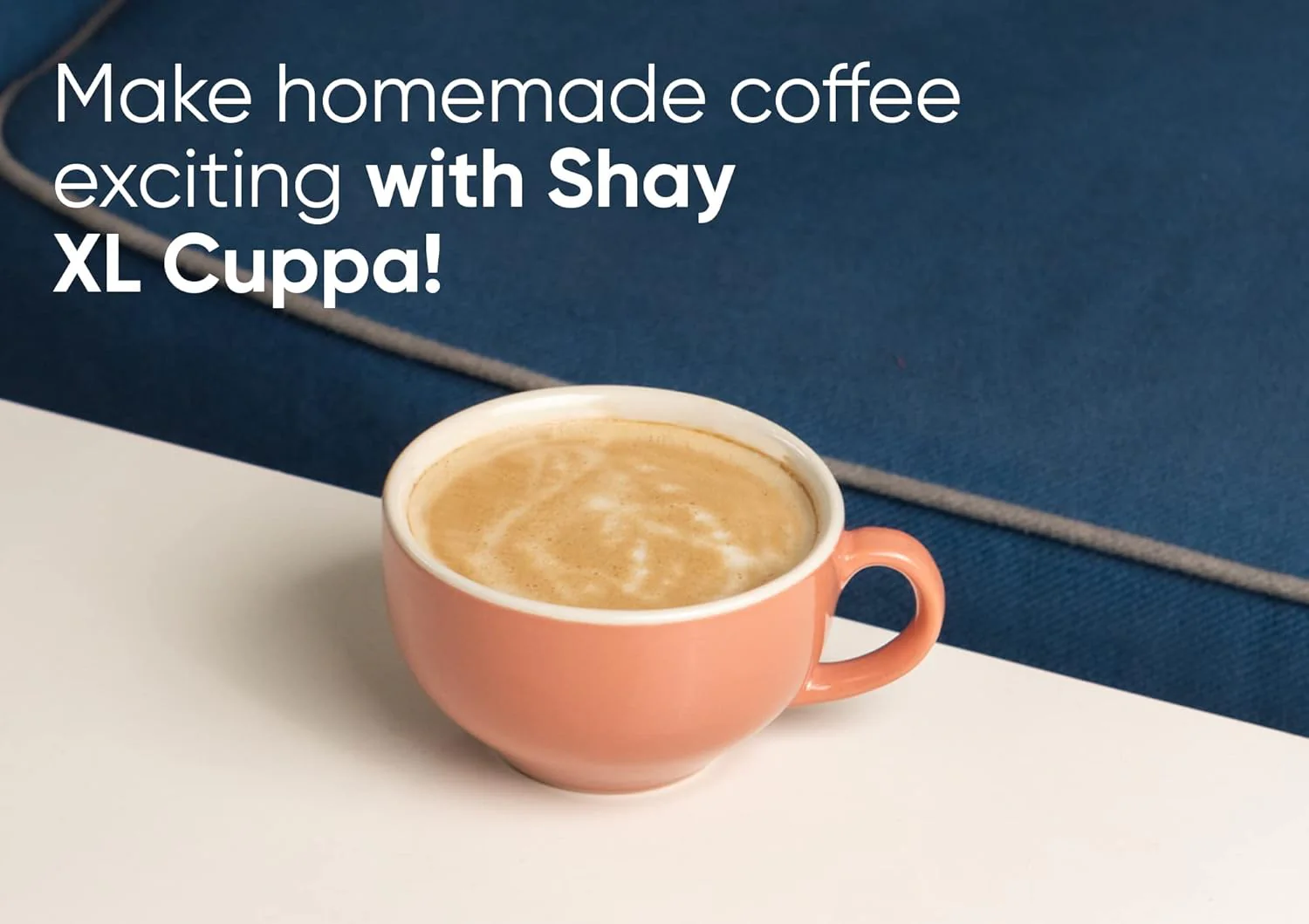 Large Ceramic Coffee Cup Set Of 2 - Pink, 350ml Each | Cappuccino Cup With Glossy Finish - Large Ceramic Coffee Cup | Premium Stoneware Coffee Cup - Microwave Safe, XL Cuppa - Image 5