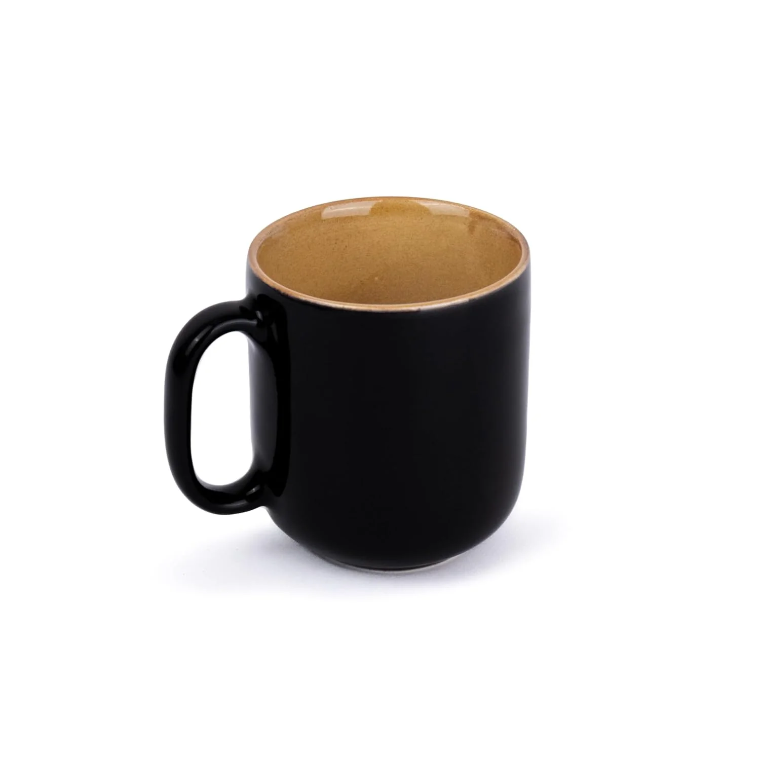 Large Ceramic Coffee Mug Set Of 2 - Black & Brown, 400ml Each | Ceramic Belly Mug, Tea Mug With Matte Finish - Mug For Coffee | Ceramic Coffee Mug - Microwave Safe & Dishwasher Safe - Image 5