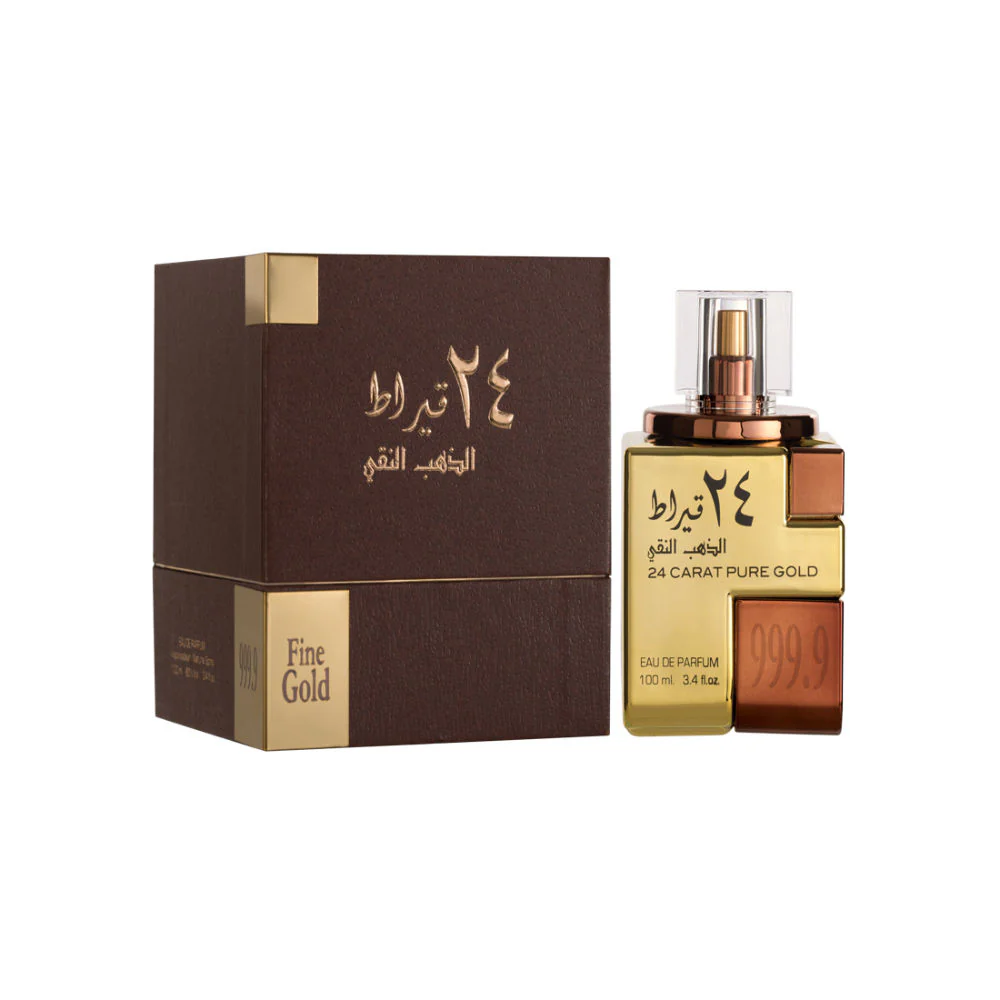 Lattafa 24 Carat Pure Gold Eau De Parfum 100ml 3.4 Fl.oz. Unisex Fragrance | Long Lasting