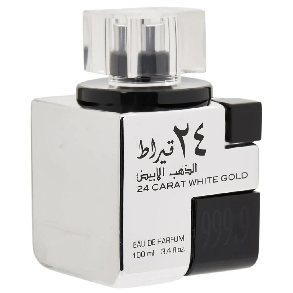 Lattafa 24 Carat White Gold Eau De Parfum 100ml 3.4 Fl.oz. Unisex Fragrance | Long Lasting - Image 2