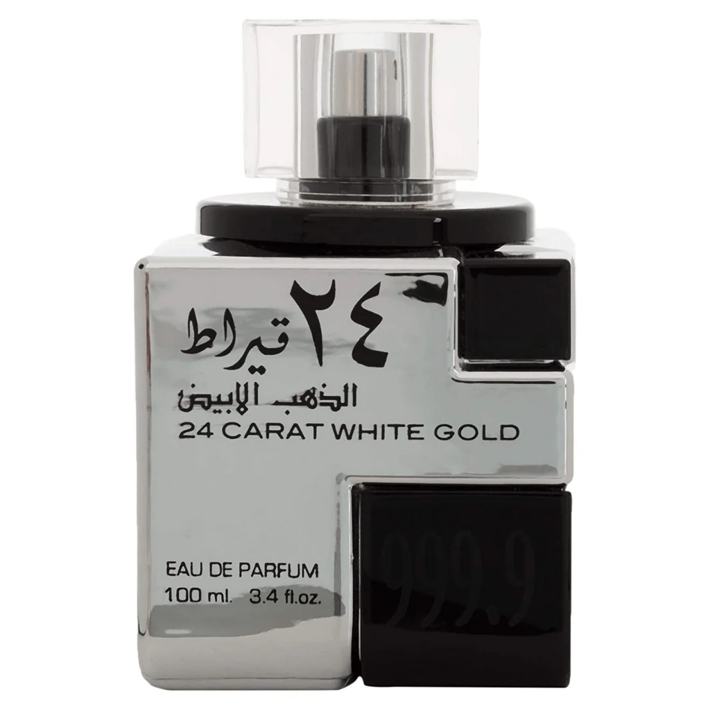Lattafa 24 Carat White Gold Eau De Parfum 100ml 3.4 Fl.oz. Unisex Fragrance | Long Lasting - Image 3