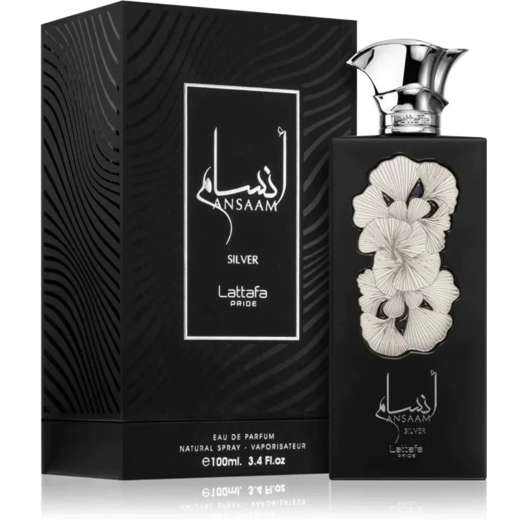 Lattafa Pride Ansaam Silver Eau De Parfum 100ml 3.4 Fl.oz. For Men & Women | Long Lasting - Image 3