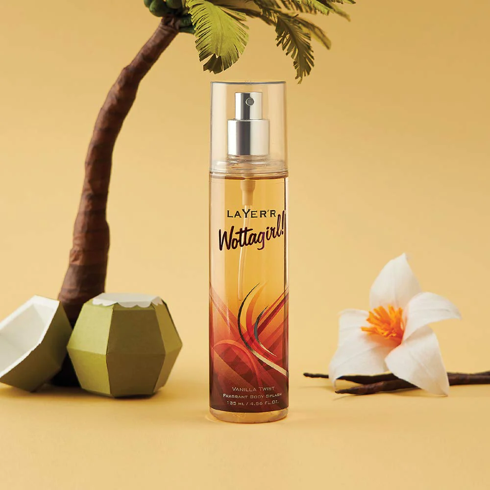 Layer'r Wottagirl Secret Crush + Vanilla Twist Fragrant Body Splash Each 135ml 4.56 Fl.oz. | For Women - Image 6