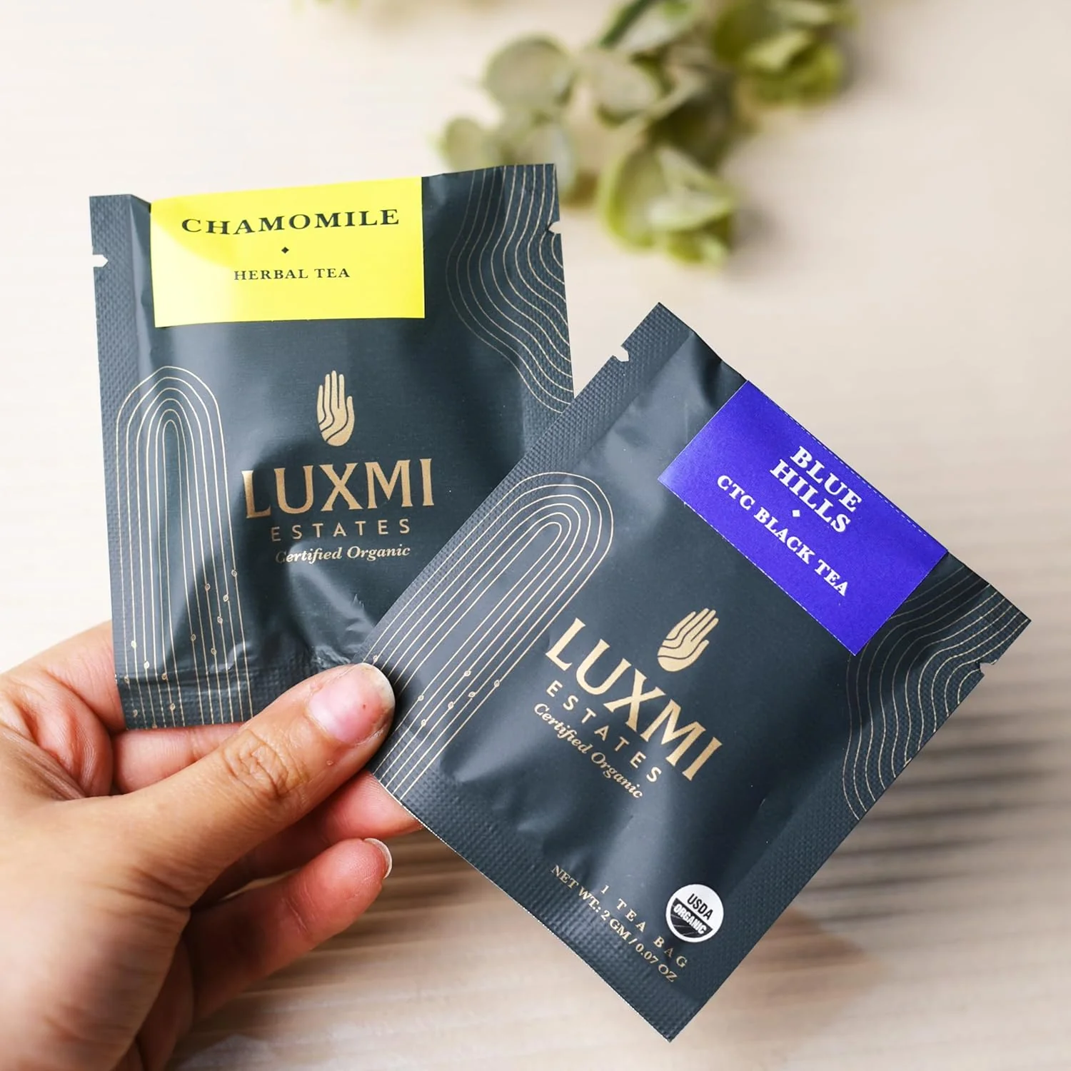 Luxmi Estates Blue Hills Black Tea - 30gm, 1.05 Ounce, 15 Tea Bags | USDA Certified Organic Herbal Tea - Strong Assam Flavor | Additives Free, High Caffeine Black Tea - Image 4