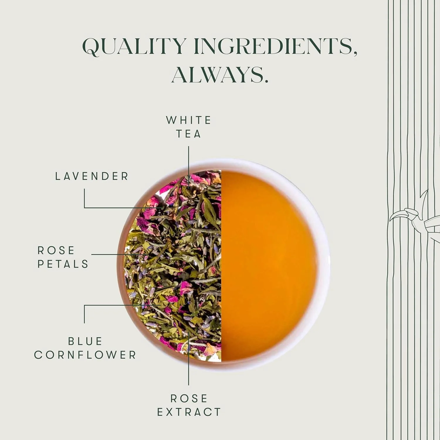 Luxmi Estates Lavender Valley Rose White Peony Tea Bags - 50gm, 1.7 Ounce, 25 Tea Bags | USDA Certified Organic White Tea - Low Caffeine Tea For Good Sleep | Rich In Antioxidants, Gluten Free - Image 4