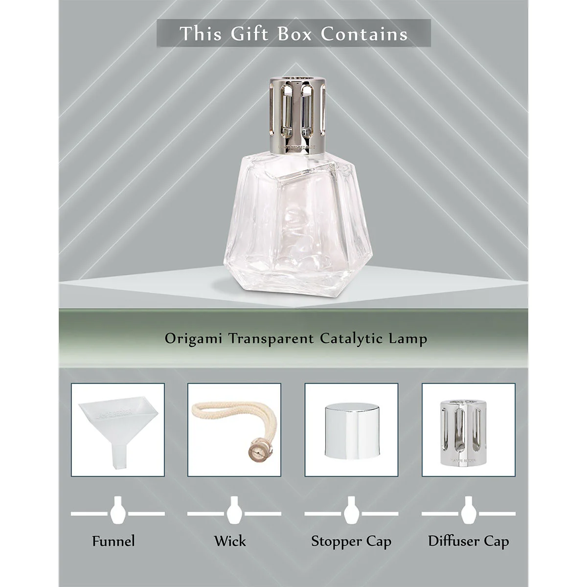 Maison Berger Glass Lamp Origami Transparente Oil Diffuser - Image 2