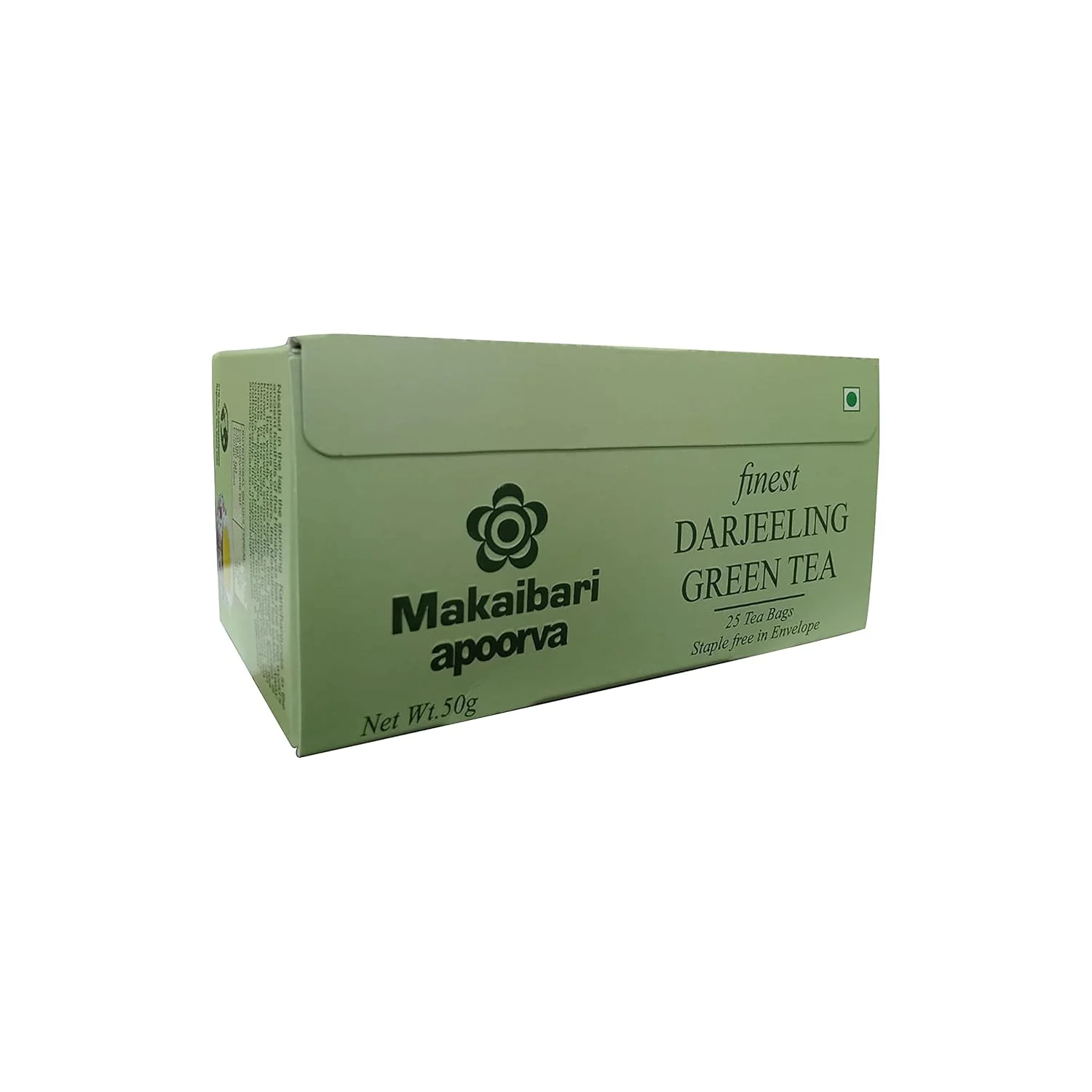 Makaibari Apoorva Finest Darjeeling Green Tea - Pack Of 3 X 50gm, 1.7 Ounce, 25 Tea Bags | Darjeeling Loose Leaf Green Tea - USDA Organic Certified Tea | Low Caffeine - Antioxidants, Immunity Booster - Image 4