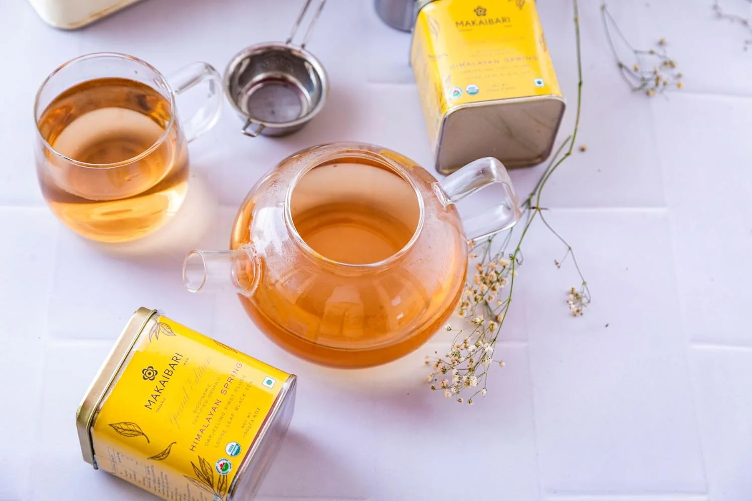 Makaibari Special Edition Himalayan Spring First Flush Black Tea - Pack Of 2 X 100gm, 3.5 Ounce Each | Darjeeling Loose Leaf Black Tea - USDA Organic Certified Tea | Medium Caffeine - Image 4