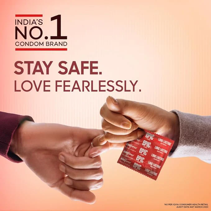 Manforce Epic Long Lasting Premium Condoms For Lovemaking| Raspberry India' S No. 1* Condom Brand| - Image 5