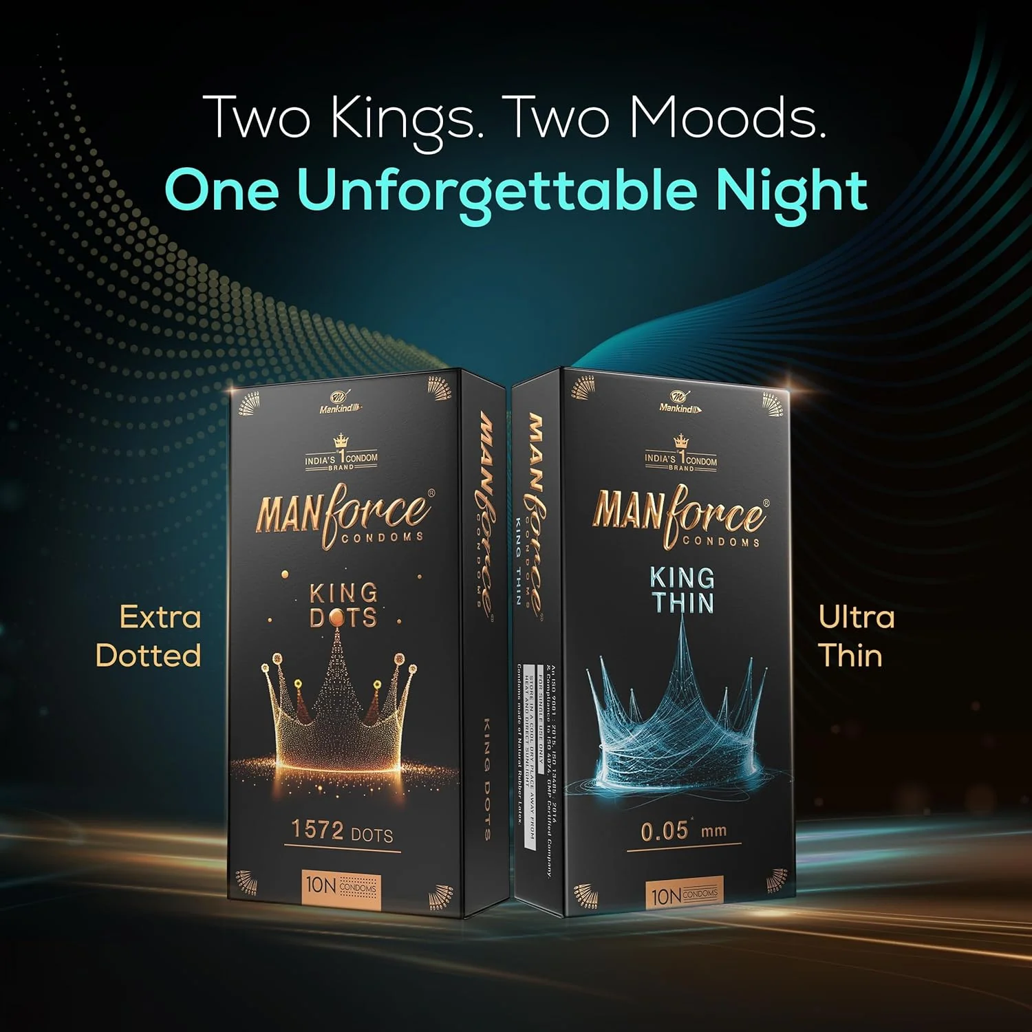 Manforce King Thin Ultra-thin Unflavoured Condoms, 10 Pieces - Image 5