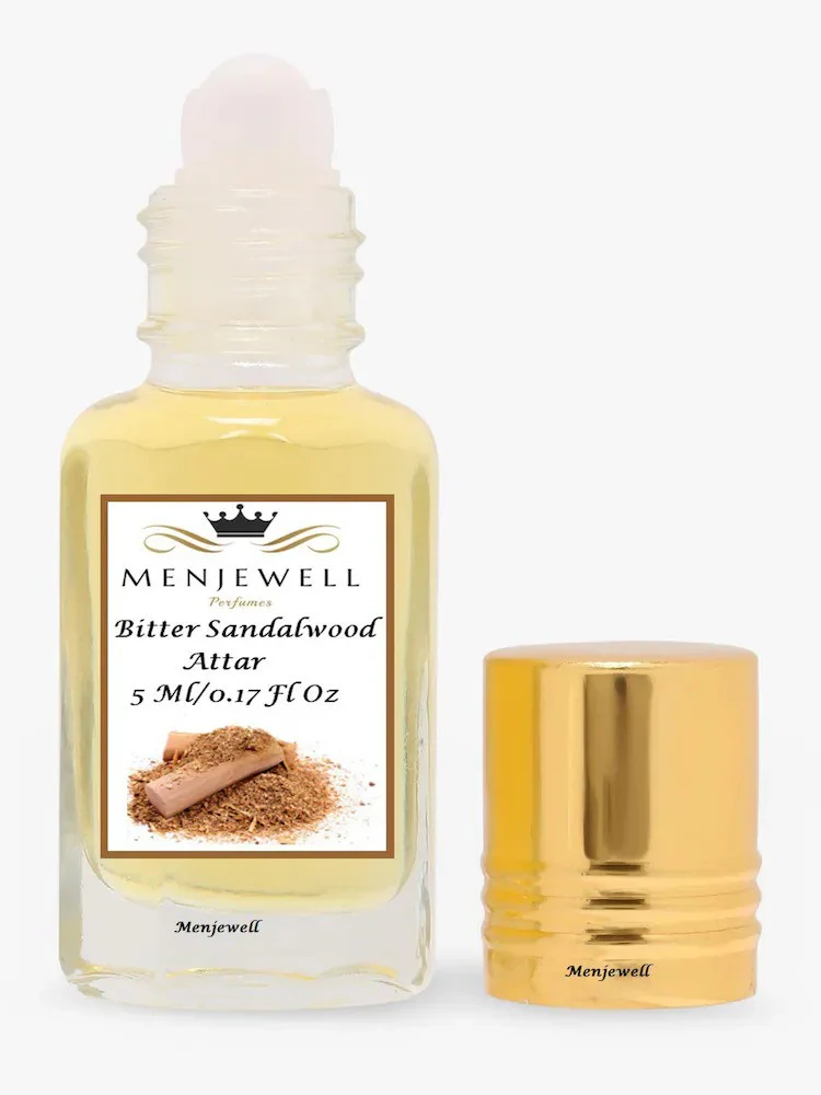 Menjewell Bitter Sandalwood Attar Perfume 5ml 0.17 Fl.oz. Unisex Fragrance Alcohol Free | Long Lasting - Image 2